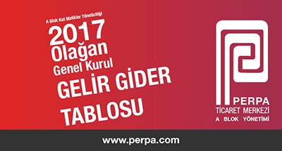 Gelir Gider Tablosu