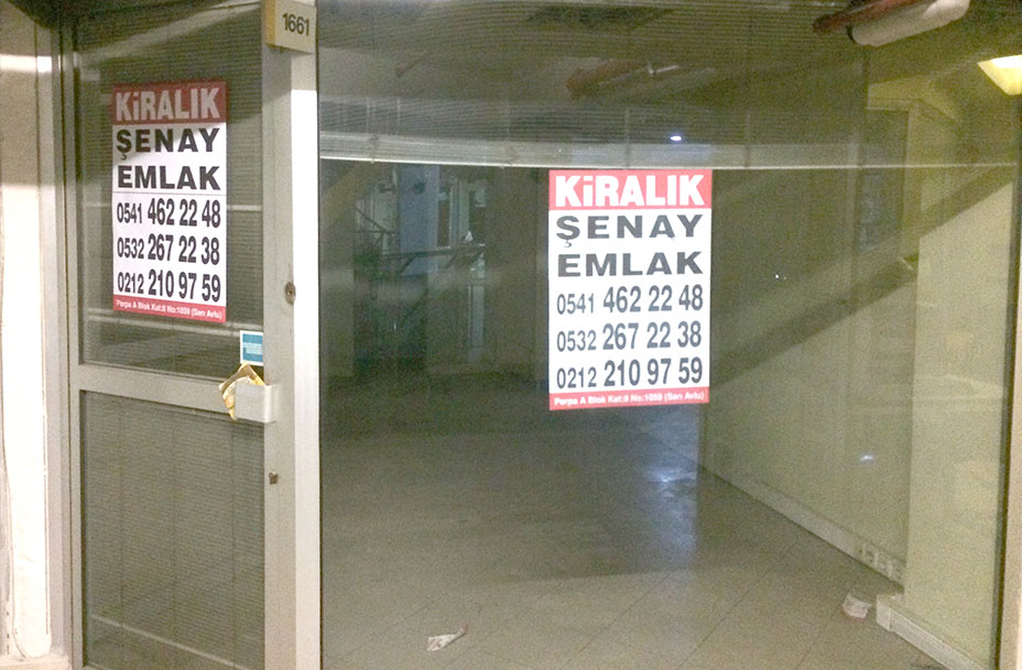 Kiralık dükkan 25 m2 800 TL Şenay Emlak