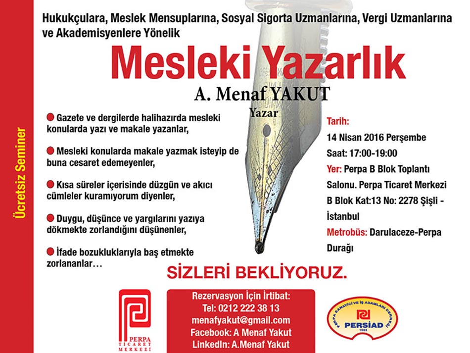 Mesleki Yazarlık Semineri