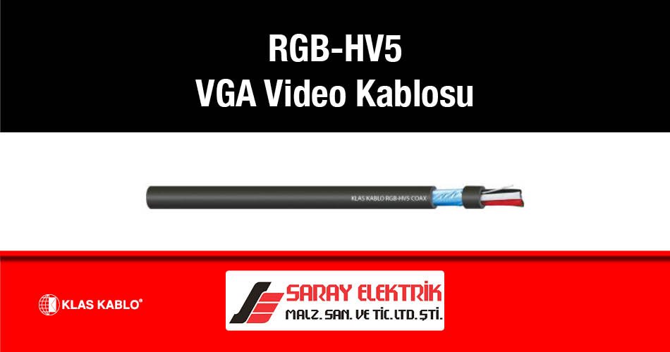 RGB-HV5 Coax VGA Video Kablosu