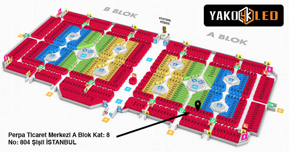 Yakoled Aydınlatma Perpa Adres Kroki Kat Planı