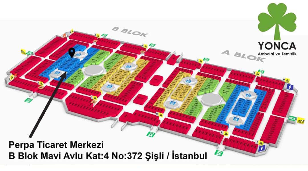 Yonca Ambalaj Temizlik Ürünleri Perpa Adres Kroki