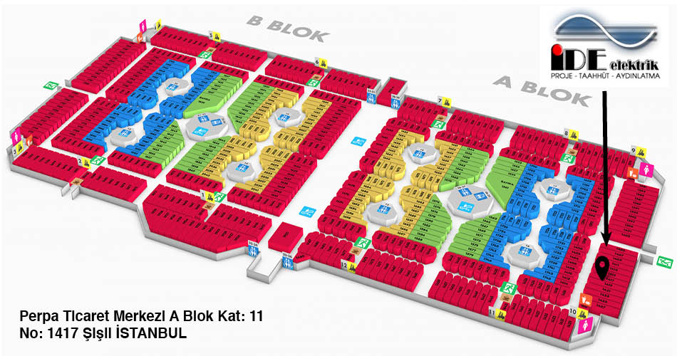 İde Elektrik Perpa Adres Kroki Kat Planı