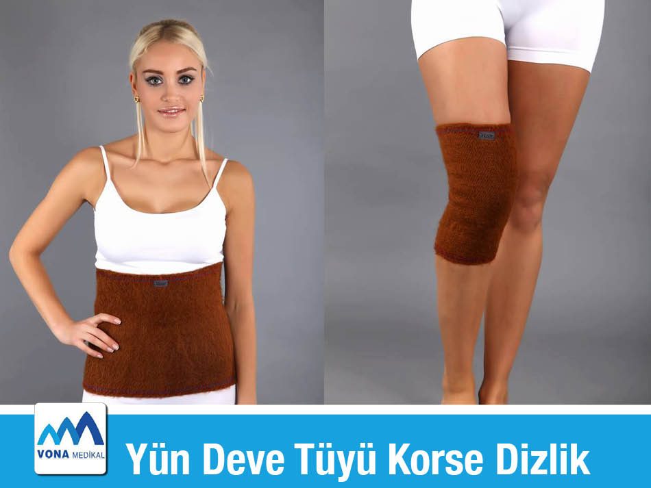 Yün ve Deve Tüyü Korse Dizlik