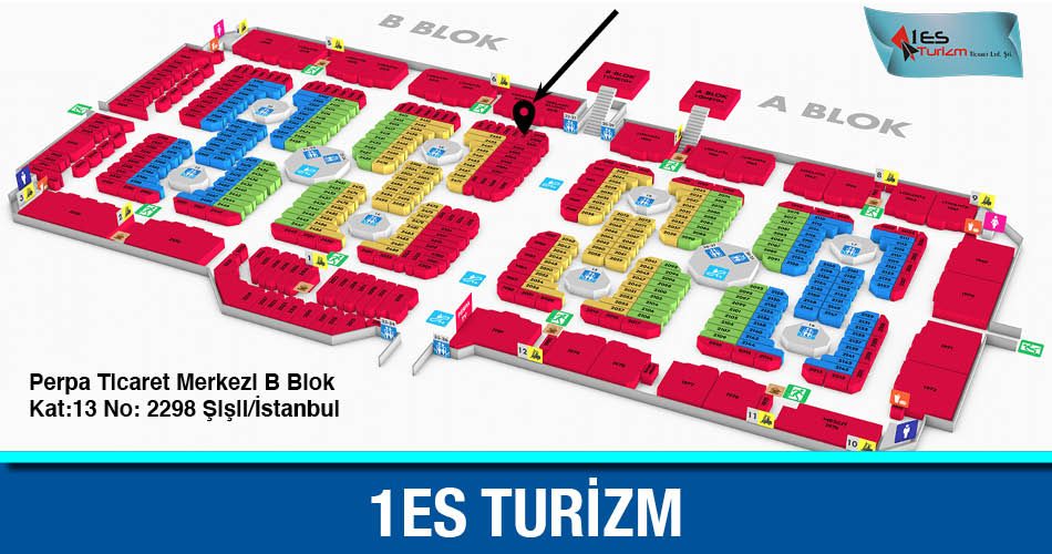 1ES Turizm Perpa Adres Kroki Kat Planı