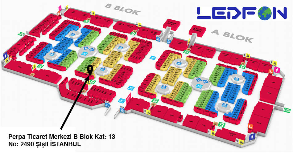 Ledfon Perpa Adres Kroki Kat Planı