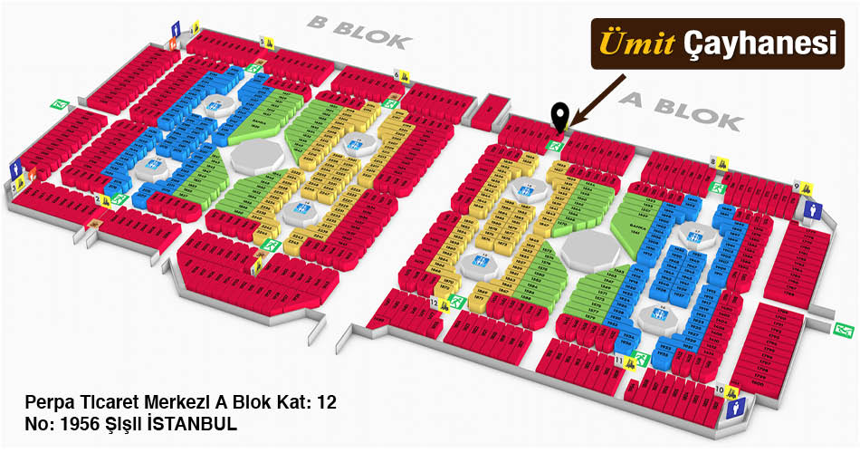 Ümit Çayhanesi Perpa Adres Kroki Kat Planı