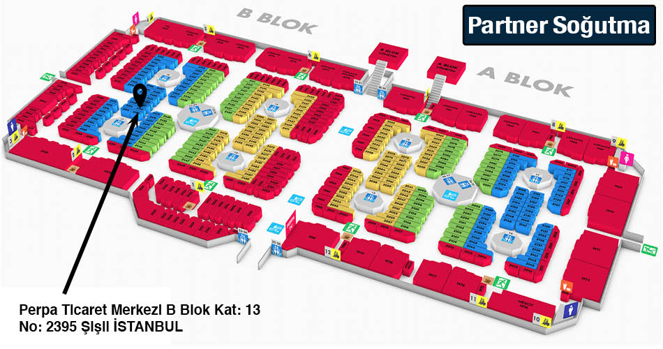 Partner Soğutma Perpa Adres Kroki Kat Planı