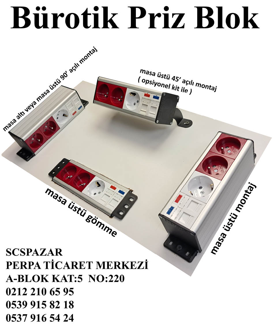 SCSpazar Bürotik Priz Blok Perpa