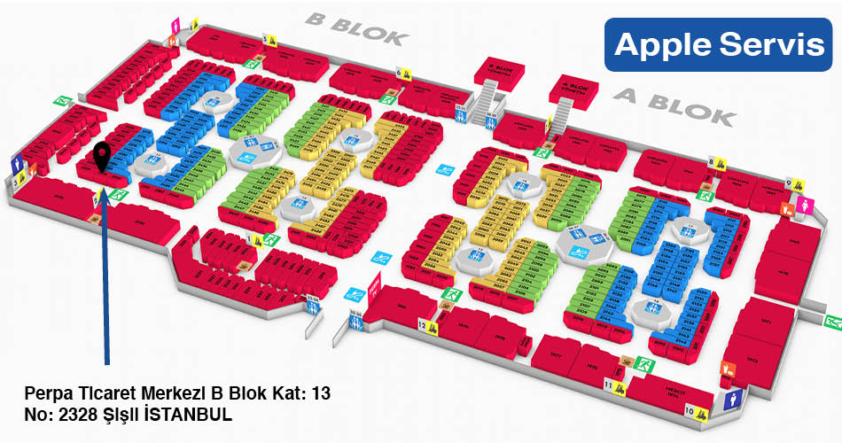 Perpa Apple Servisi Adres Kroki