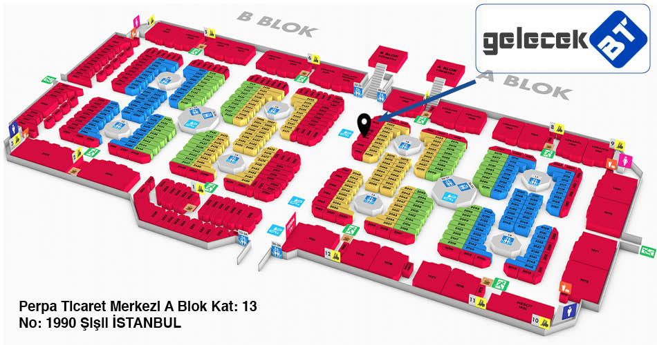 GelecekBT Perpa Adres Kroki Kat Planı