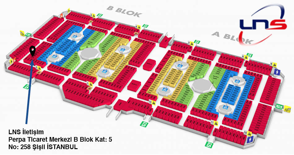 LNS İletişim Perpa Adres Adres Kroki Kat Planı