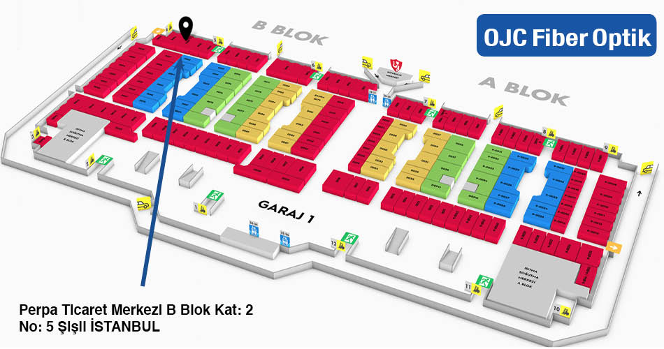 OJC Fiber Optik Perpa Adres Kroki Kat Planı