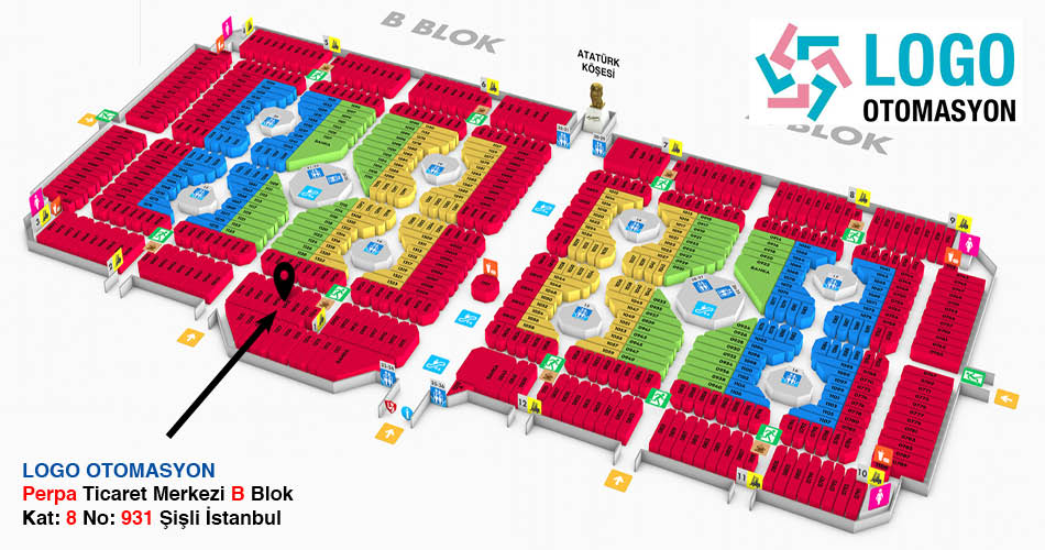 Logo Otomasyon Perpa Adres Kroki Kat Planı