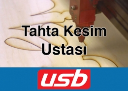 Tahta Kesim Ustası USB Etiket