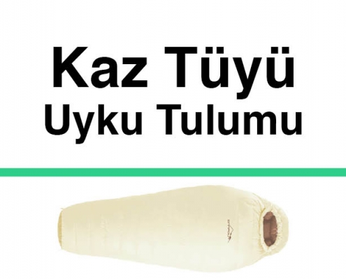 Campout Kaz Tüyü Uyku Tulumu Krem