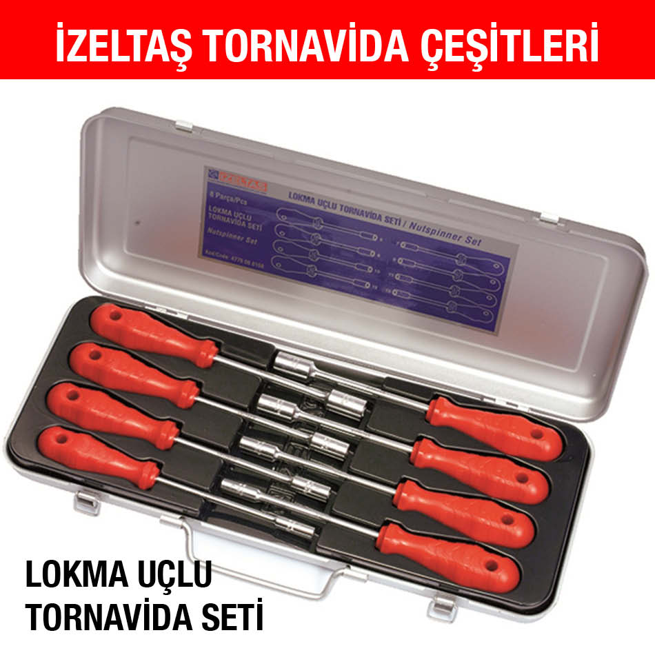 Tornavida Çeşitleri İzeltaş Lokma Uçlu