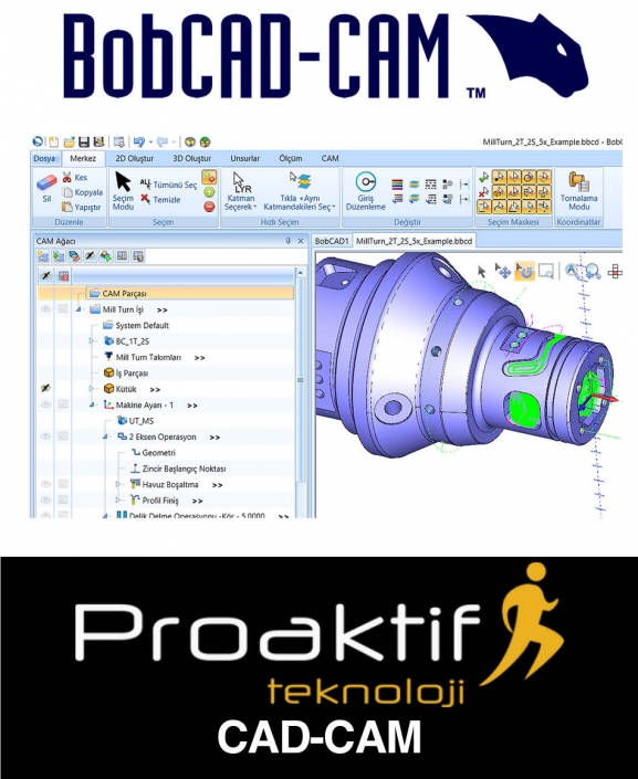 Proaktif Teknoloji Bob Cam BobCad Cam CAD Tasarım - Perpa Haber