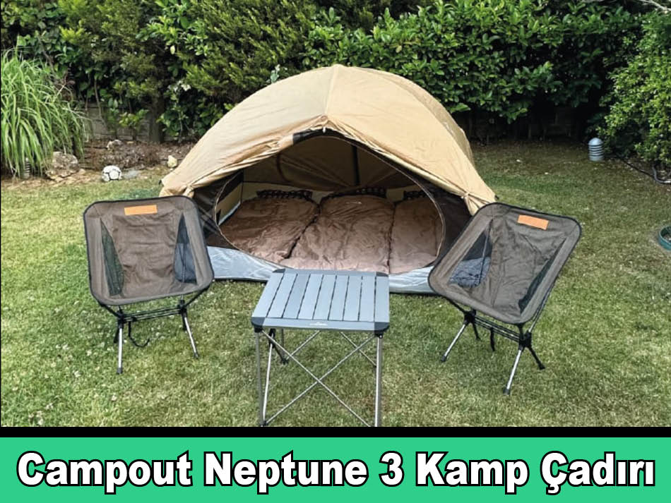Campout Neptune 3 Kamp Çadırı 4 Mevsim