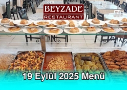 Beyzade 19 Eylül 2025 Menü