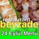 Alazade Restaurant 24 Eylül 2025 Menü