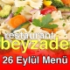 26 Eylül 2025 Menü Beyzade Restaurant