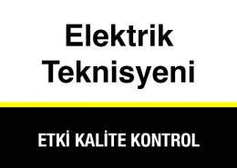 Elektrik Teknisyeni Aranıyor