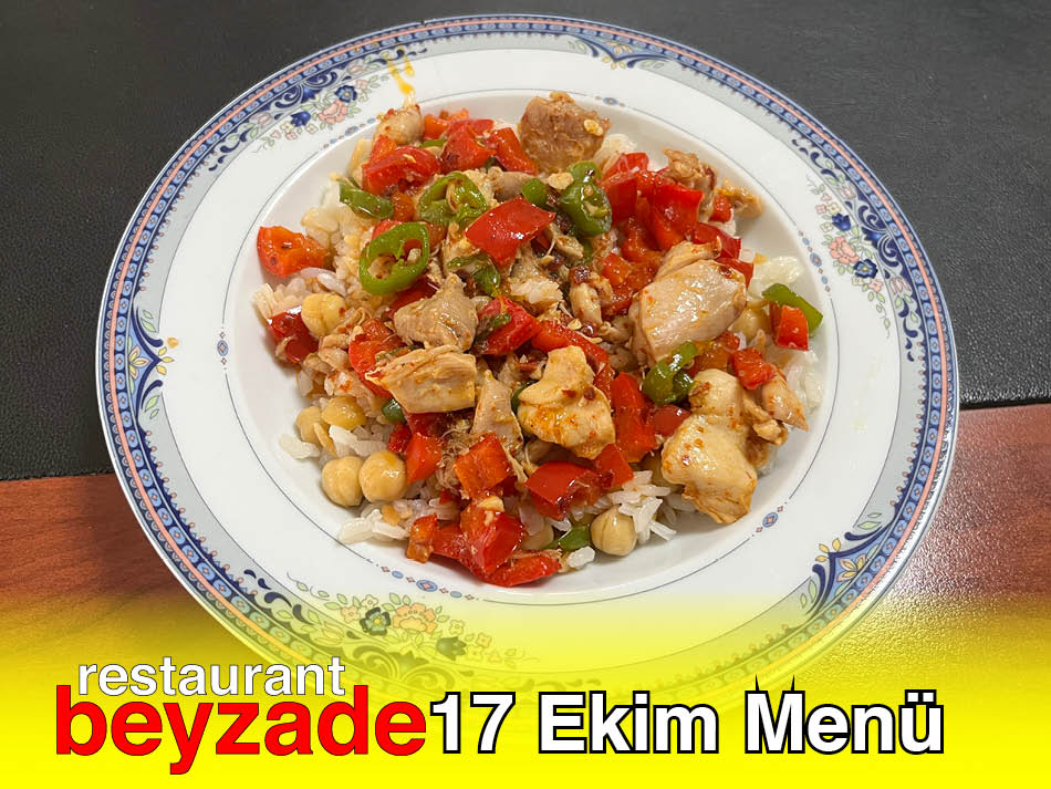 Beyzade Restaurant 17 Ekim 2025 Menü