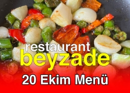 Beyzade Restaıurant 20 Ekim 2025 Menü