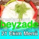 Alazade 21 Ekim 2025 Menü