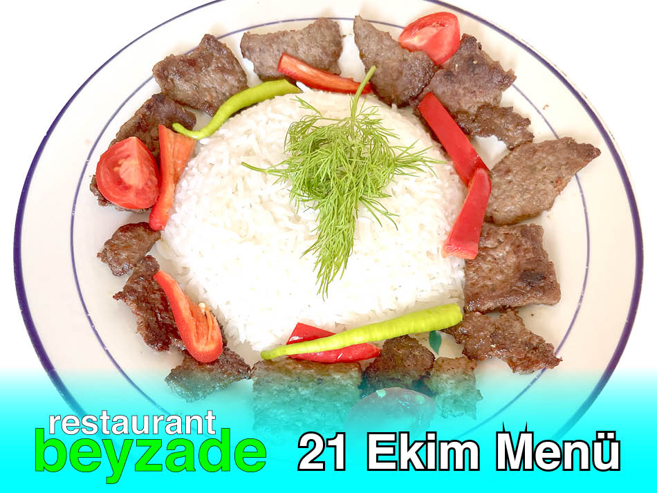 Beyzade Restaurant 21 Ekim 2025 Menü