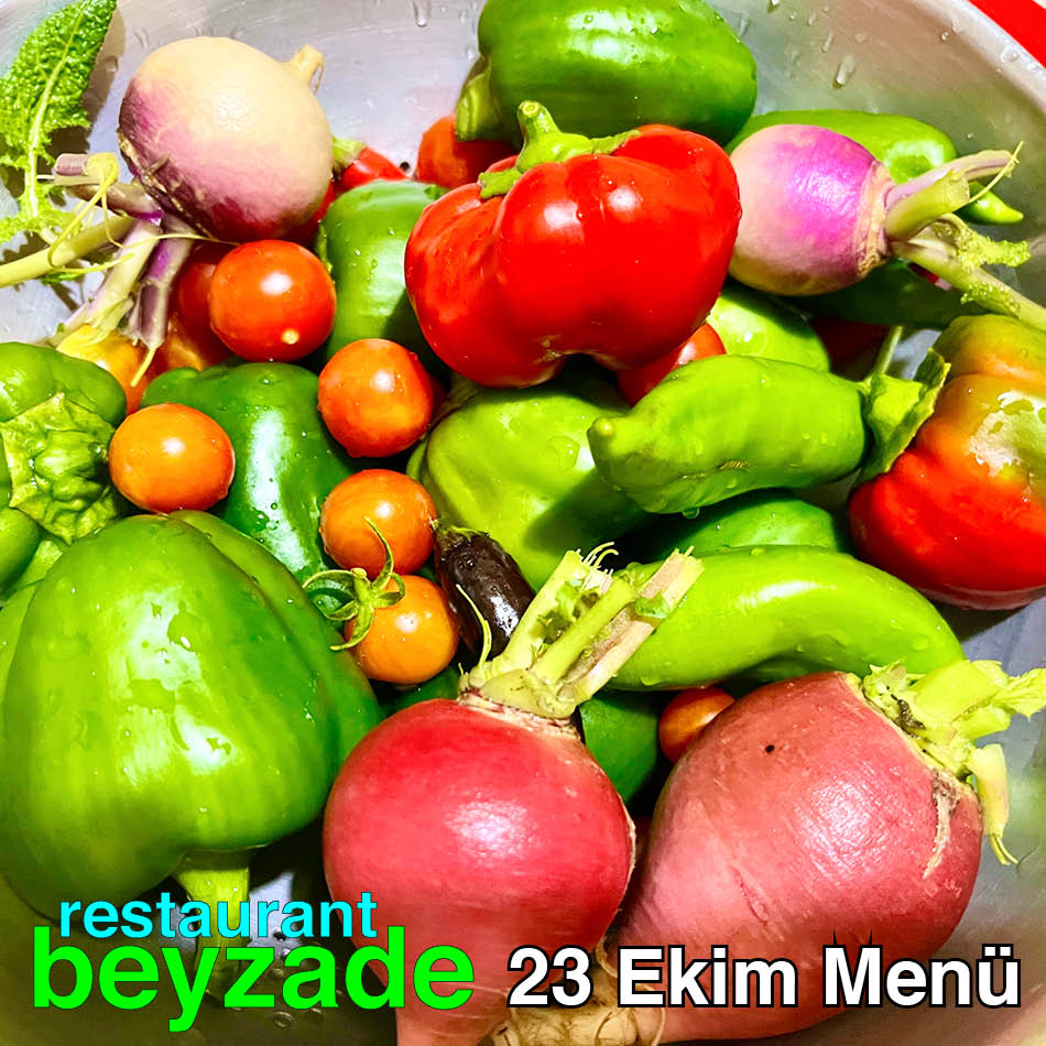 Beyzade Restaurant 23 Ekim 2025 Menü