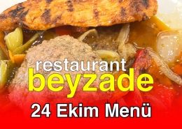 Beyzade Restaurant 24 Ekim 2025 Menü