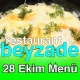 Beyzade Restaurant 28 Ekim 2025 Menü