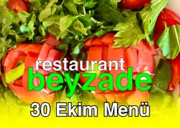 Beyzade Restaurant 30 Ekim 2025 Menü