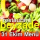 Beyzade Restaurant 31 Ekim 2025 Menü