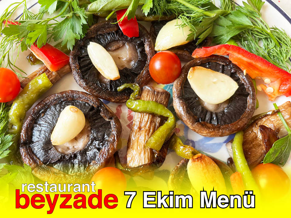 Beyzade Restaurant 7 Ekim 2025 Menü