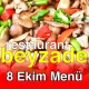 Beyzade Restaurant 8 Ekim 2025 Menü