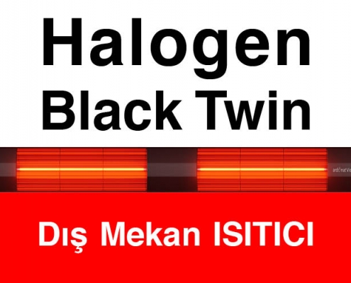 Ardonat Halogen Black Twin Dış Mekan Isıtıcı