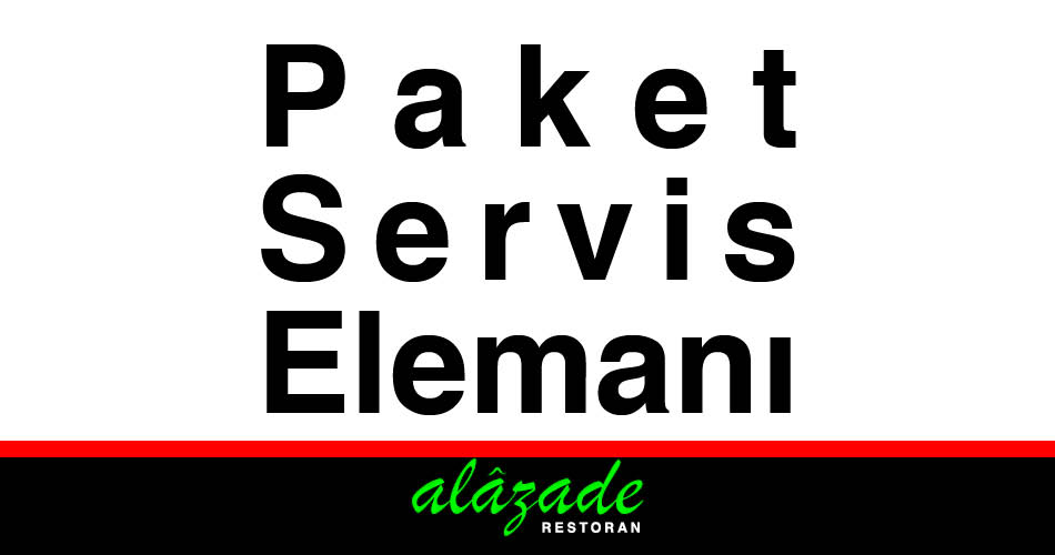 Alazade Restaurant Perpa Paket Servis Elemanı