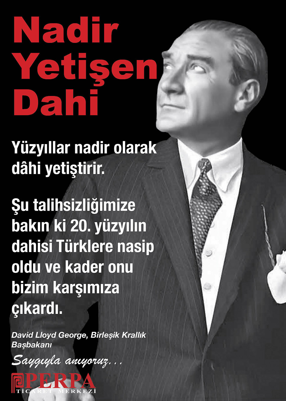 10 Kasım 2025 Perpa Gazi Mustafa Kemal Atatürk Anma Töreni