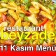 Beyzade 11 Kasım 2025 Menü