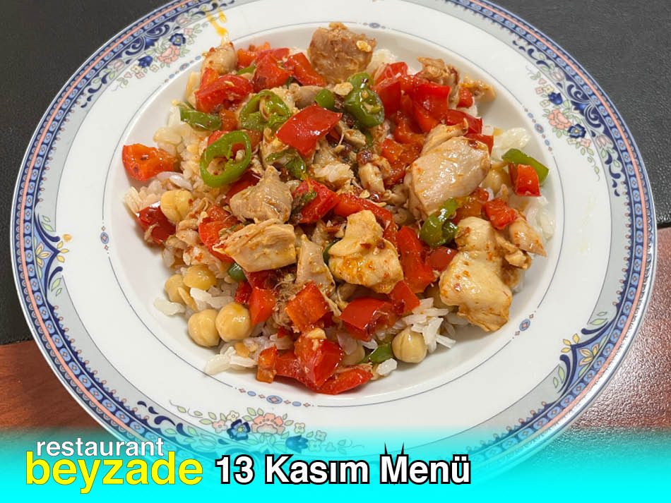 Beyzade Restaurant 13 Kasım 2025 Menü