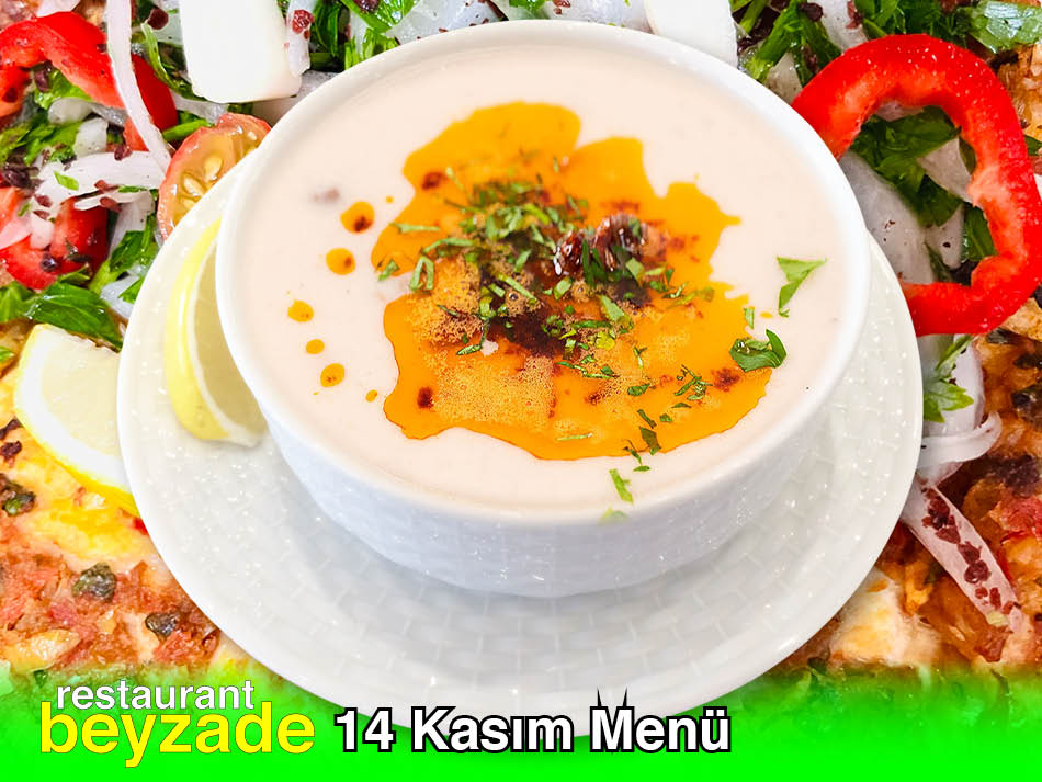 Beyzade Restaurant 14 Kasım 2025 Menü