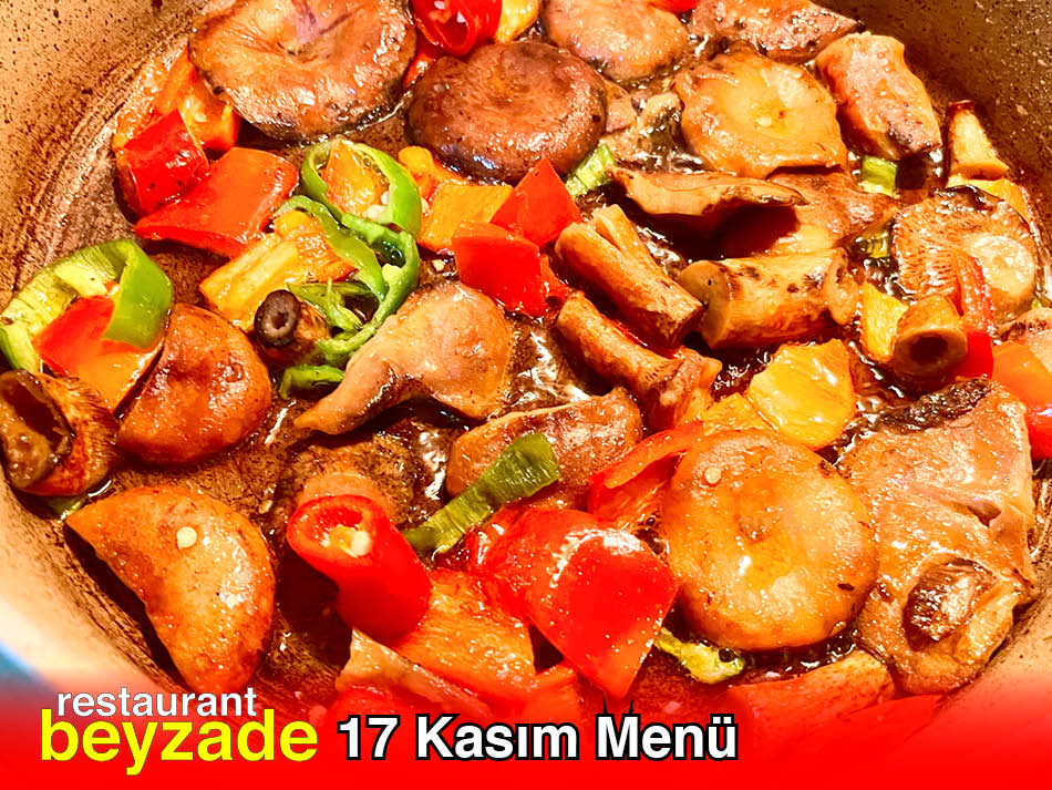 Beyzade Restaurant 17 Kasım 2025 Menü