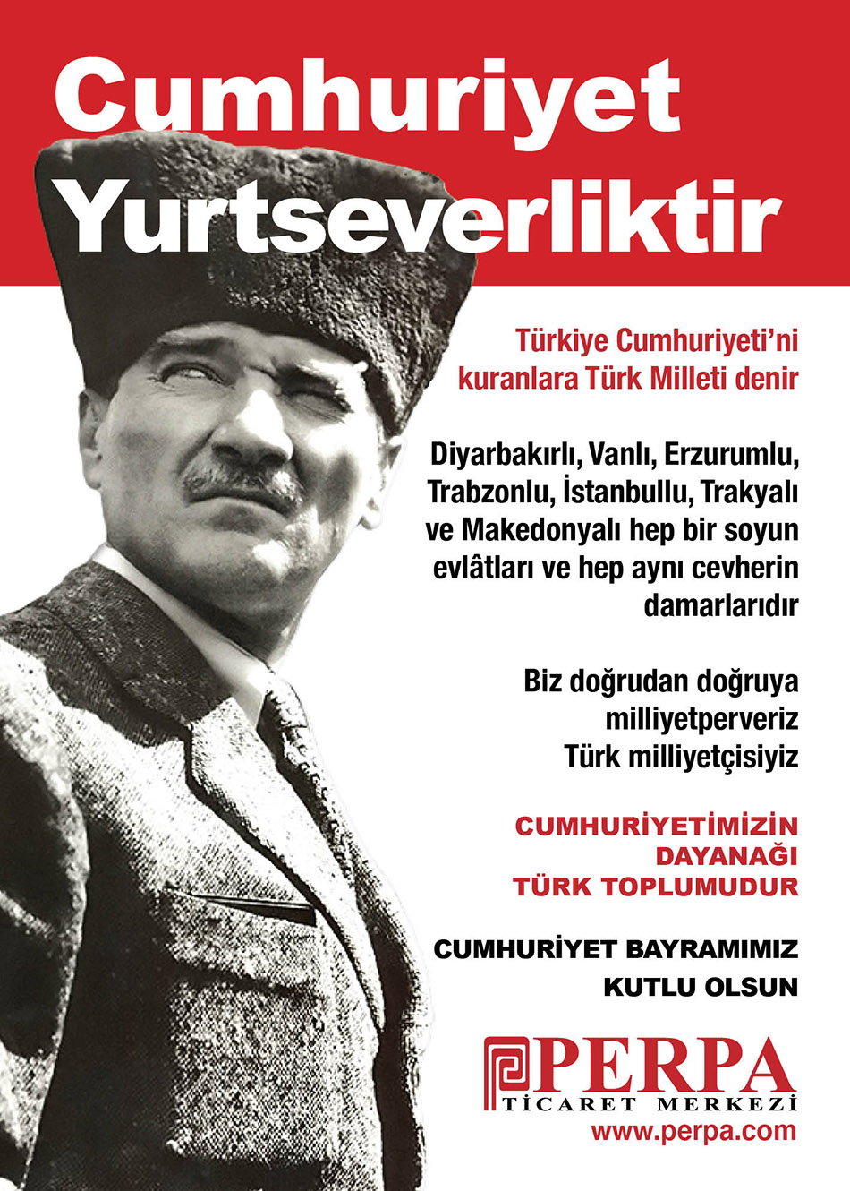 Perpa Ticaret Merkezi Cumhuriyet Bayramı 2025