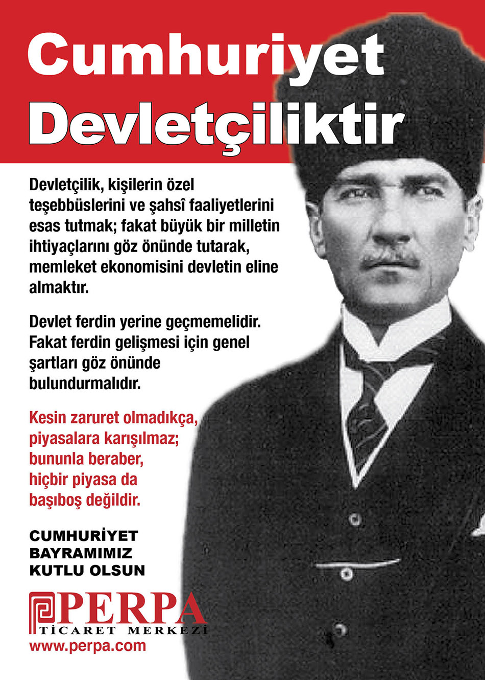 Perpa Ticaret Merkezi Cumhuriyet Bayramı 2025