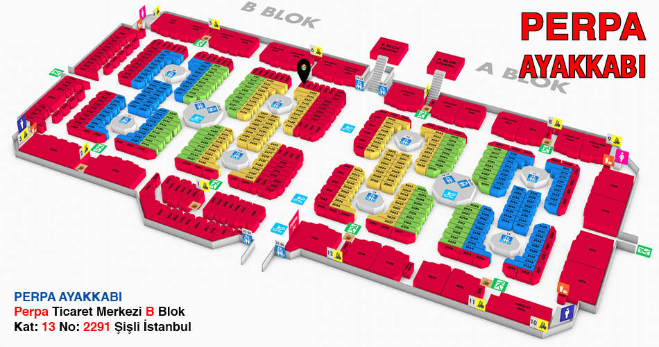 Perpa Ayakkabı Adres Kroki
