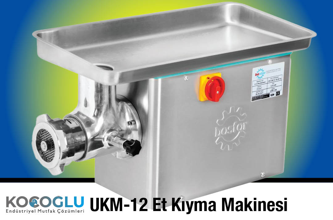 Bosfor UKM-12 Et Kıyma Makinesi Koçoğlu Mutfak Perpa