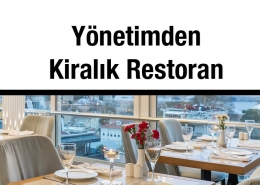 Yönetimden Kiralık Restoran Perpa A Blok